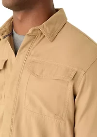 Men's Long Sleeve Double Patch Pocket Sport Shirt