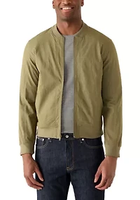 Men's Solid Bomber Jacket