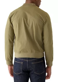 Men's Solid Bomber Jacket