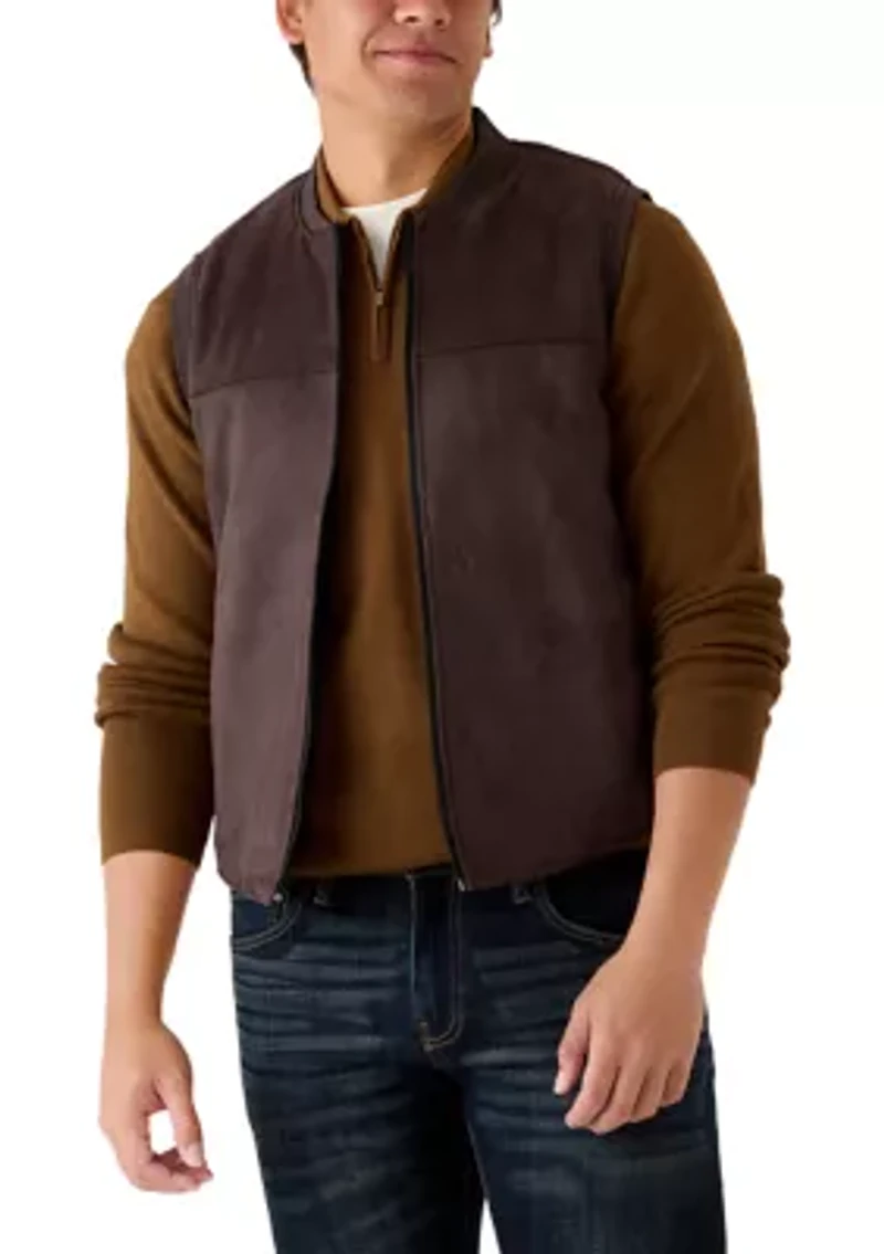 Men's Reversible Suede Vest
