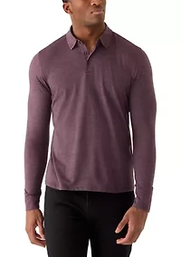 Men's Long Sleeve Button Down Polo Shirt