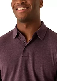 Men's Long Sleeve Button Down Polo Shirt