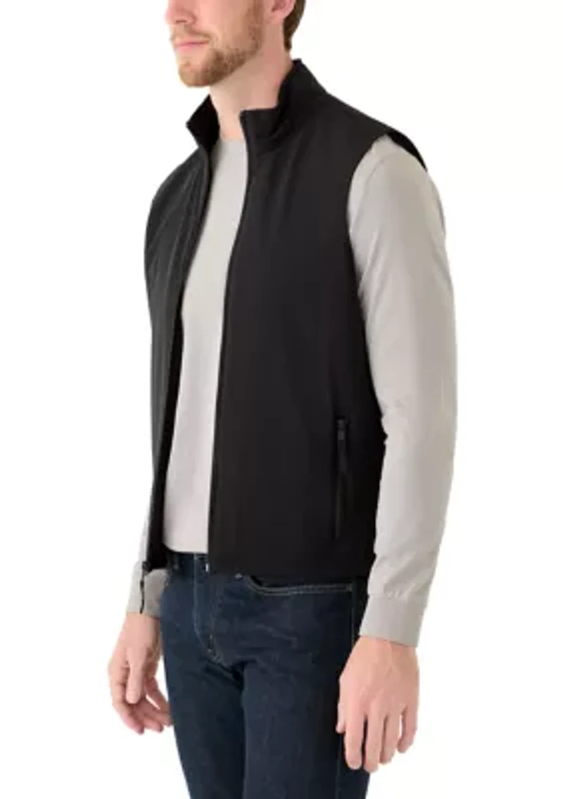 Men's Sport Black Solid Classic Vest