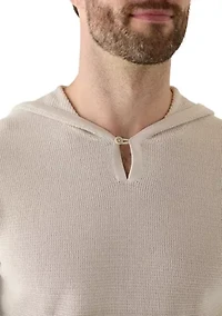 Men's Long Sleeve Hooded Knit