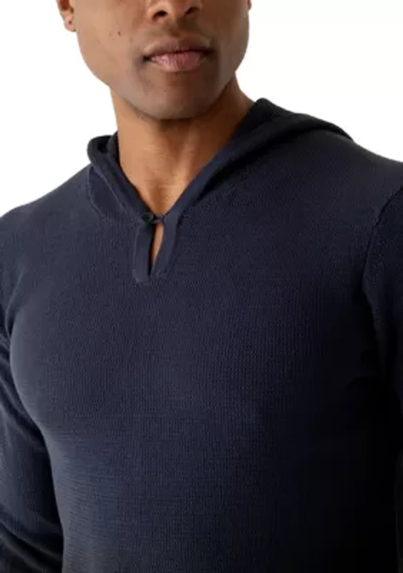 Men's Knit Sweater with Hood