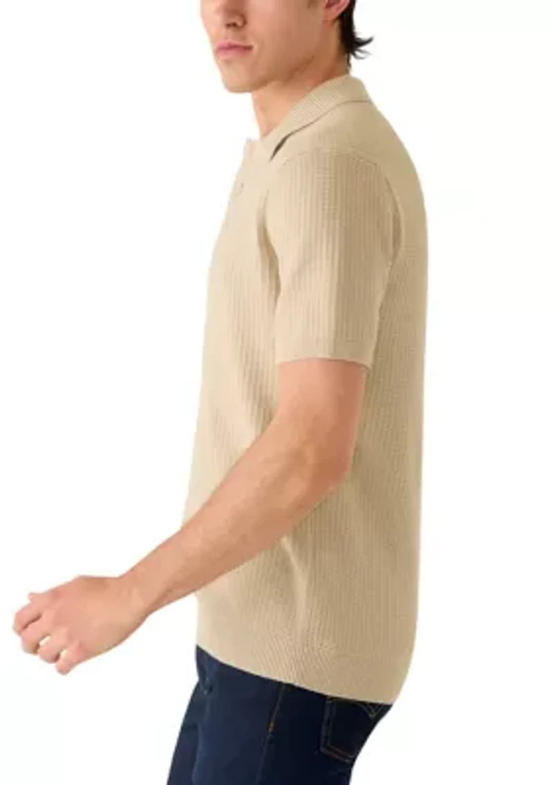 Men's Sweater Polo Shirt