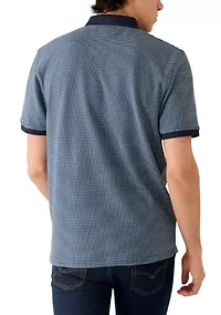 Men's Contrast Placket Polo Shirt