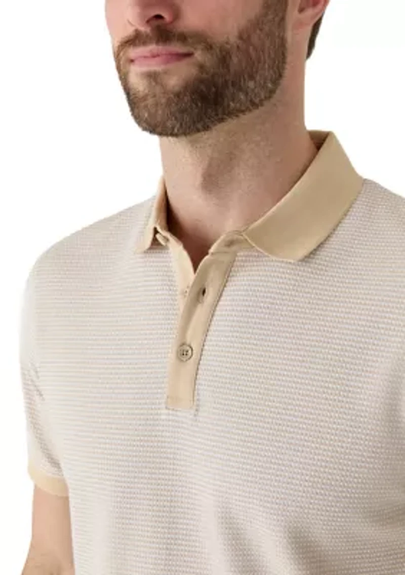 Men's Contrast Placket Polo Shirt