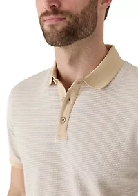 Men's Contrast Placket Polo Shirt