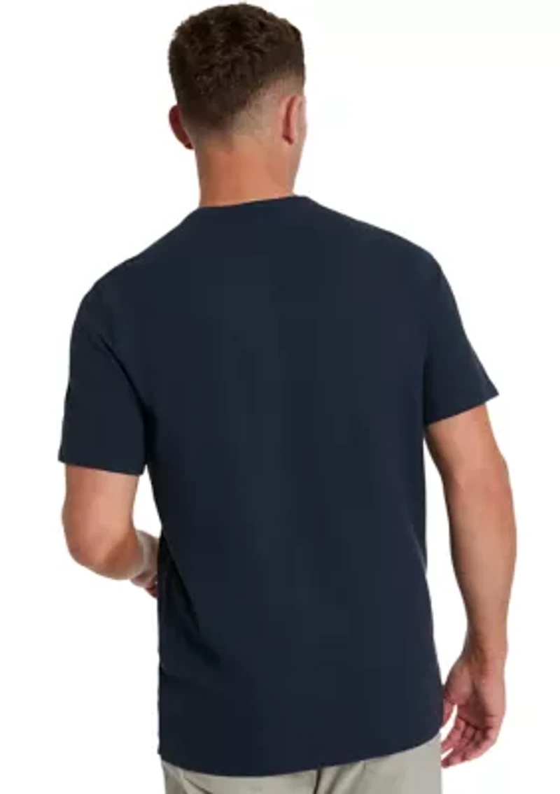 Sport Navy Solid Classic Crew Neck T-Shirt