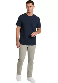 Sport Navy Solid Classic Crew Neck T-Shirt