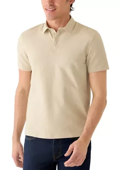 Men's Mixed Media Polo Shirt