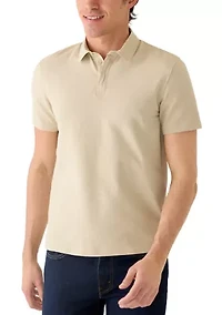Men's Mixed Media Polo Shirt