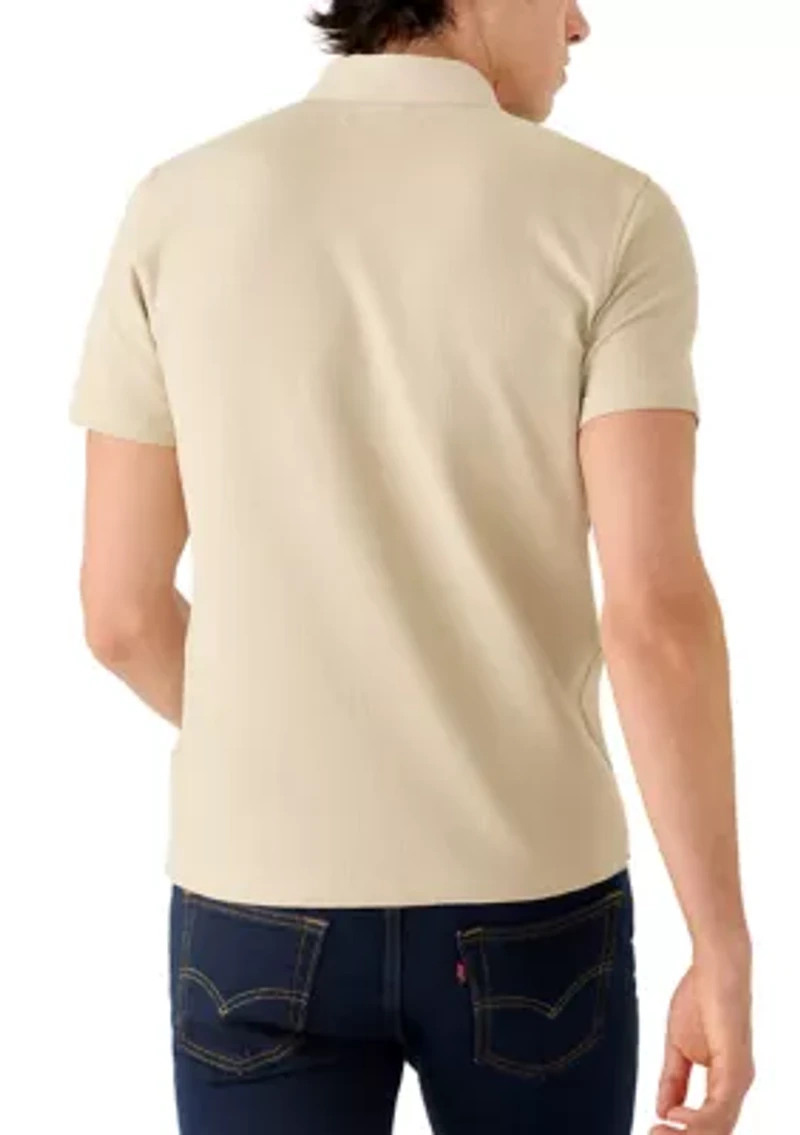 Men's Mixed Media Polo Shirt
