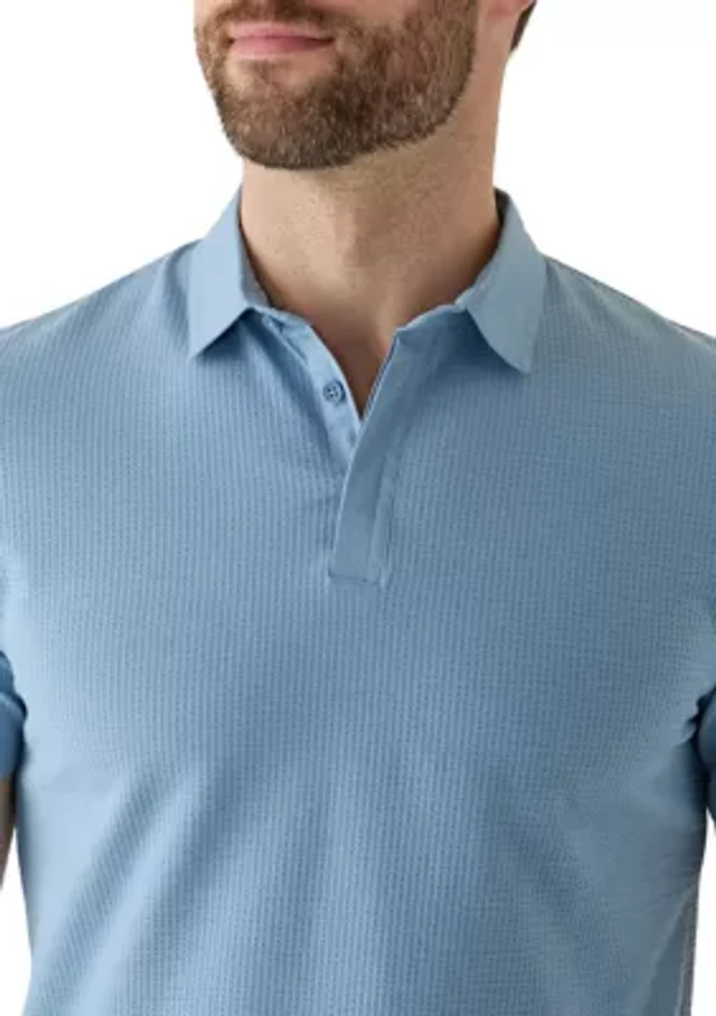 Men's Mixed Media Polo Shirt