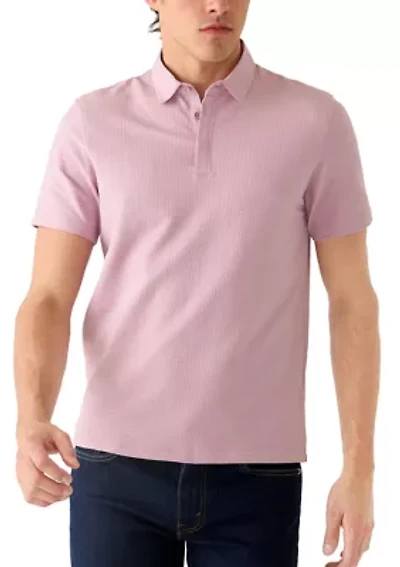 Men's Mixed Media Polo Shirt