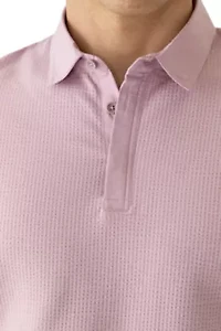 Men's Mixed Media Polo Shirt