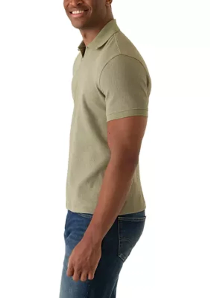 Men's Ribbed Johnny Collar Shirt
