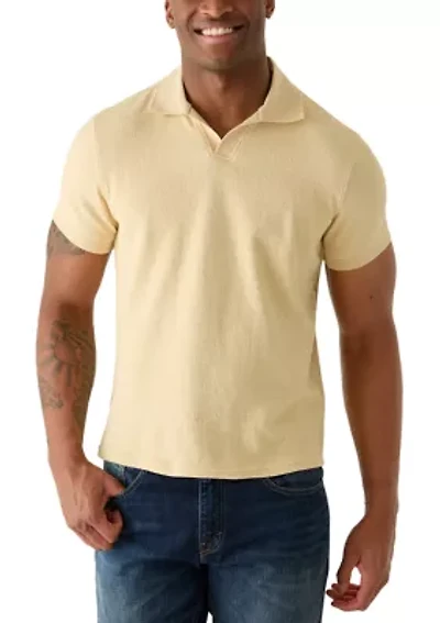 Men's Ribbed Johnny Collar Shirt