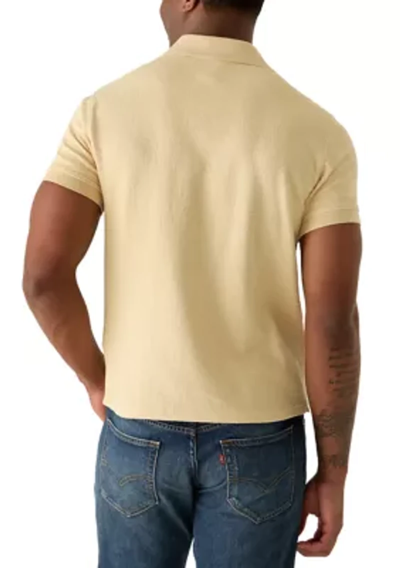 Men's Ribbed Johnny Collar Shirt