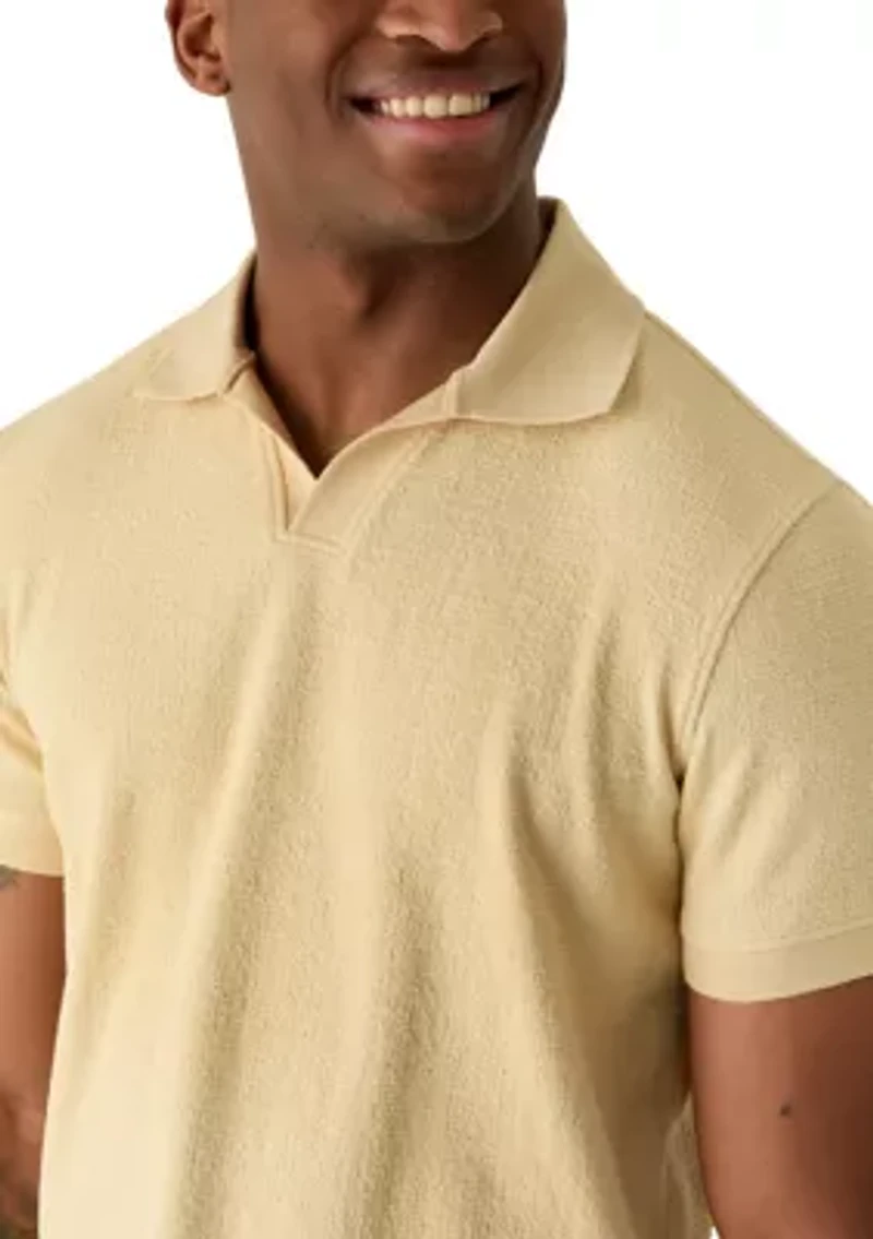 Men's Ribbed Johnny Collar Shirt