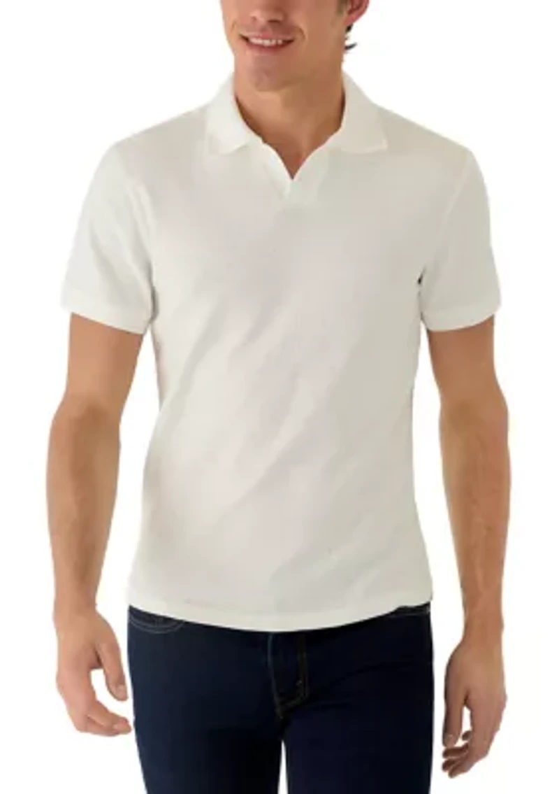 Men's Ribbed Johny Collar Shirt