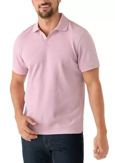 Men's Ribbed Johnny Collar Shirt