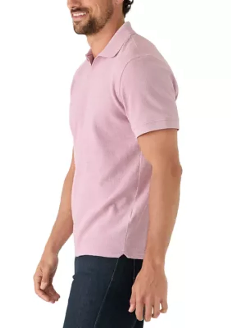 Men's Ribbed Johnny Collar Shirt