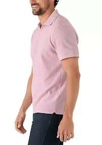Men's Ribbed Johnny Collar Shirt