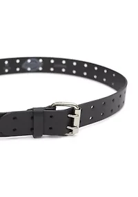 38 Millimeter Double Prong Belt with Roller Buckle