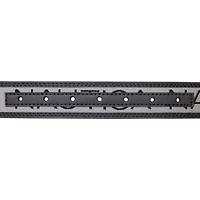 Signature Logo Ribbon with Leather Trim Belt