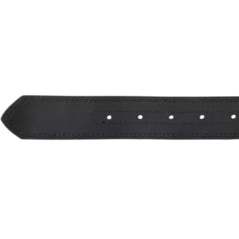 Signature Logo Ribbon with Leather Trim Belt