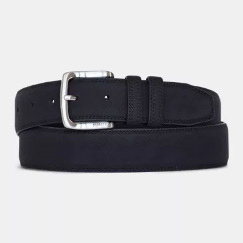 Casual Padded Leather Belt with Signature Ornament