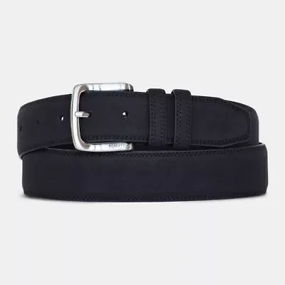 Casual Padded Leather Belt with Signature Ornament