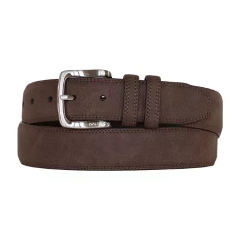 Casual Padded Leather Belt with Signature Ornament