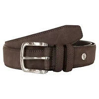 Casual Padded Leather Belt with Signature Ornament