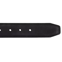 Casual Padded Leather Belt with Signature Ornament