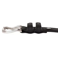 Casual Padded Leather Belt with Signature Ornament