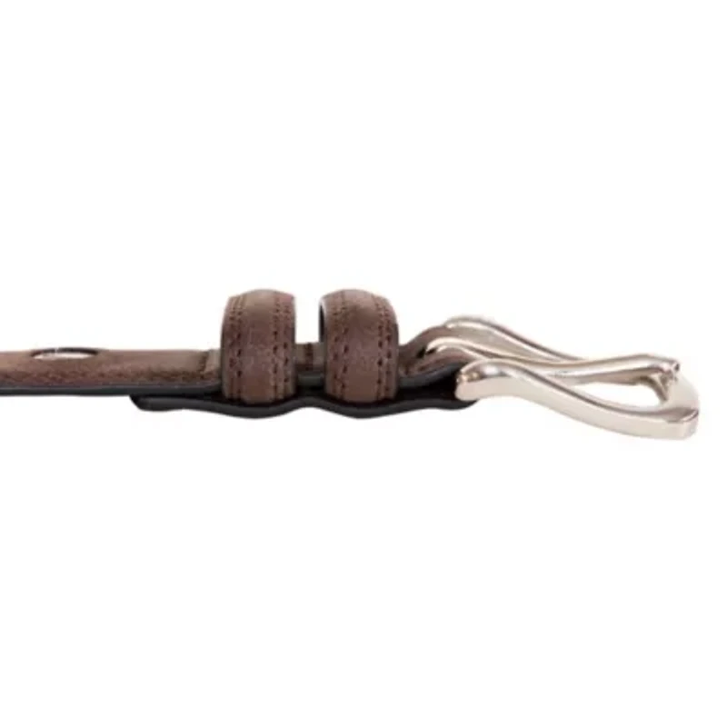Casual Padded Leather Belt with Signature Ornament