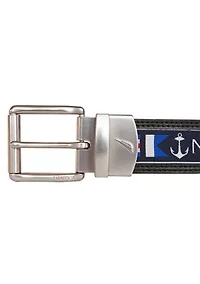 Reversible Belt w/ Flag Pattern