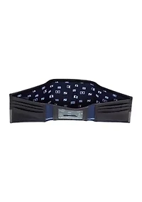 Pebble Two-Tone Leather Trifold Wallet