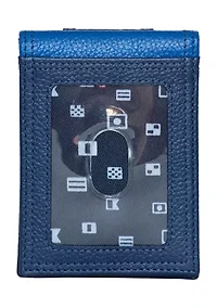Pebble Two-Tone Leather Front Pocket Wallet