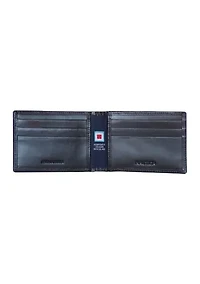 Pop Color Leather Front Pocket Wallet
