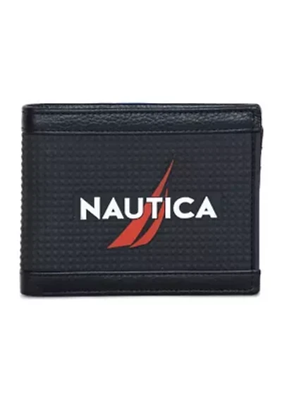 Logo Rubber/Leather Bifold Wallet