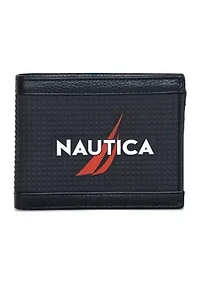 Logo Rubber/Leather Bifold Wallet