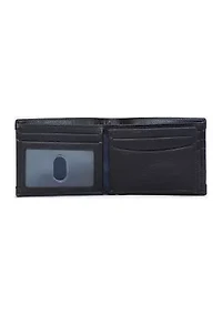Logo Rubber/Leather Bifold Wallet