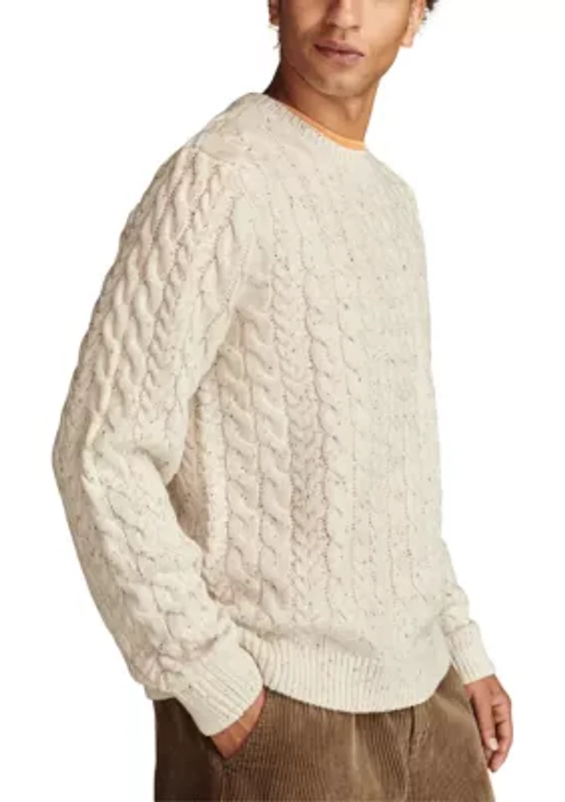 Cable Crew Neck Sweater