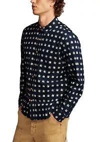 Printed One Pocket Long Sleeve Shirt