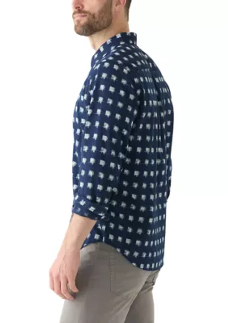 Printed One Pocket Long Sleeve Shirt