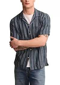 Short Sleeve Camp Collar Shirt